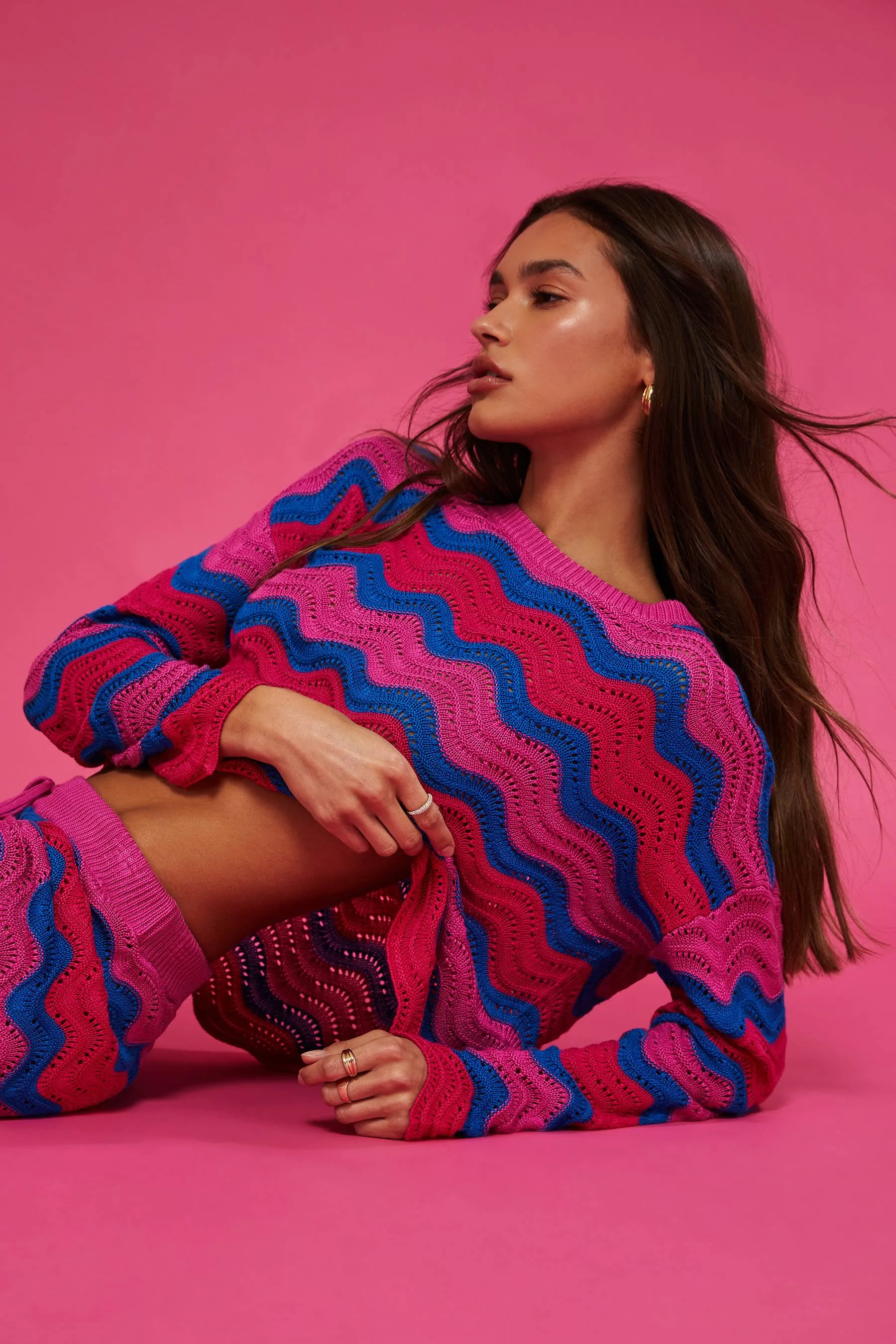 Beach Sweater Orchid Wave