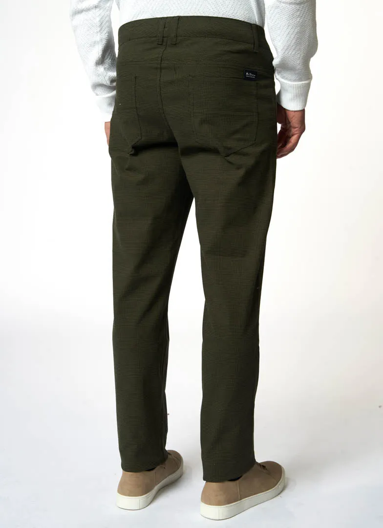 Ben Sherman Glen Plaid 5 Pocket Pants