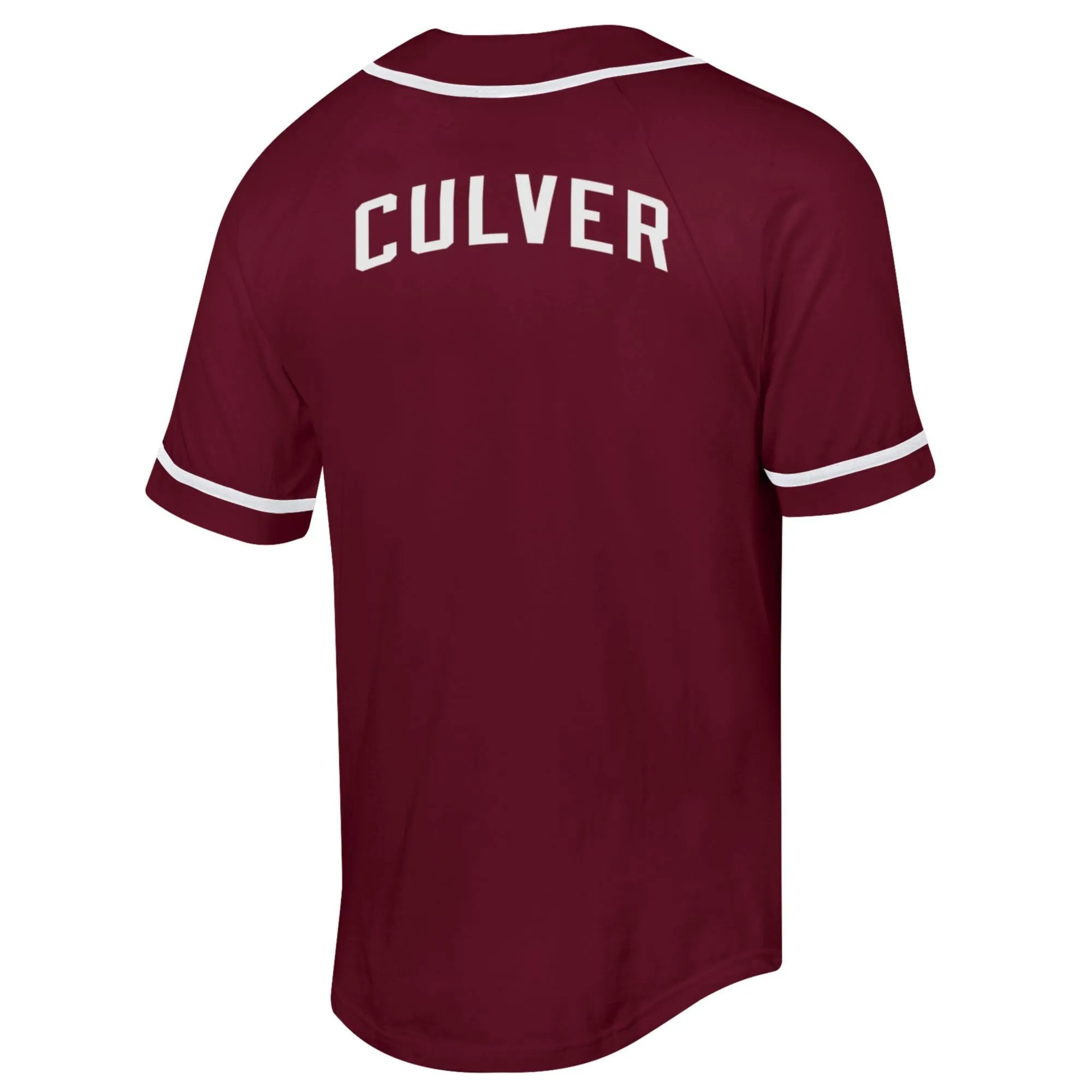 Champion Superfan Baseball Jersey Tee - Maroon / White