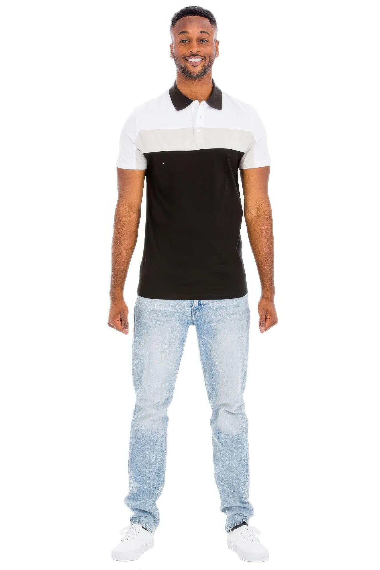 Color Block Polo Short Sleeve