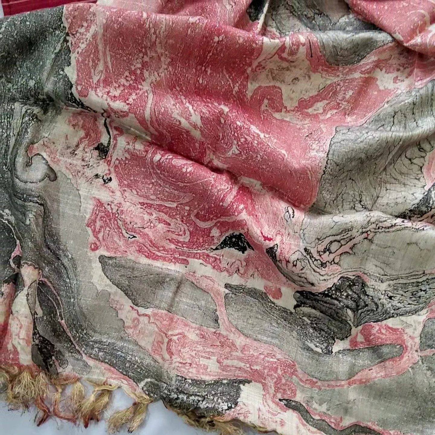 Cotton Silk Dress Material with Oil print Dupatta
