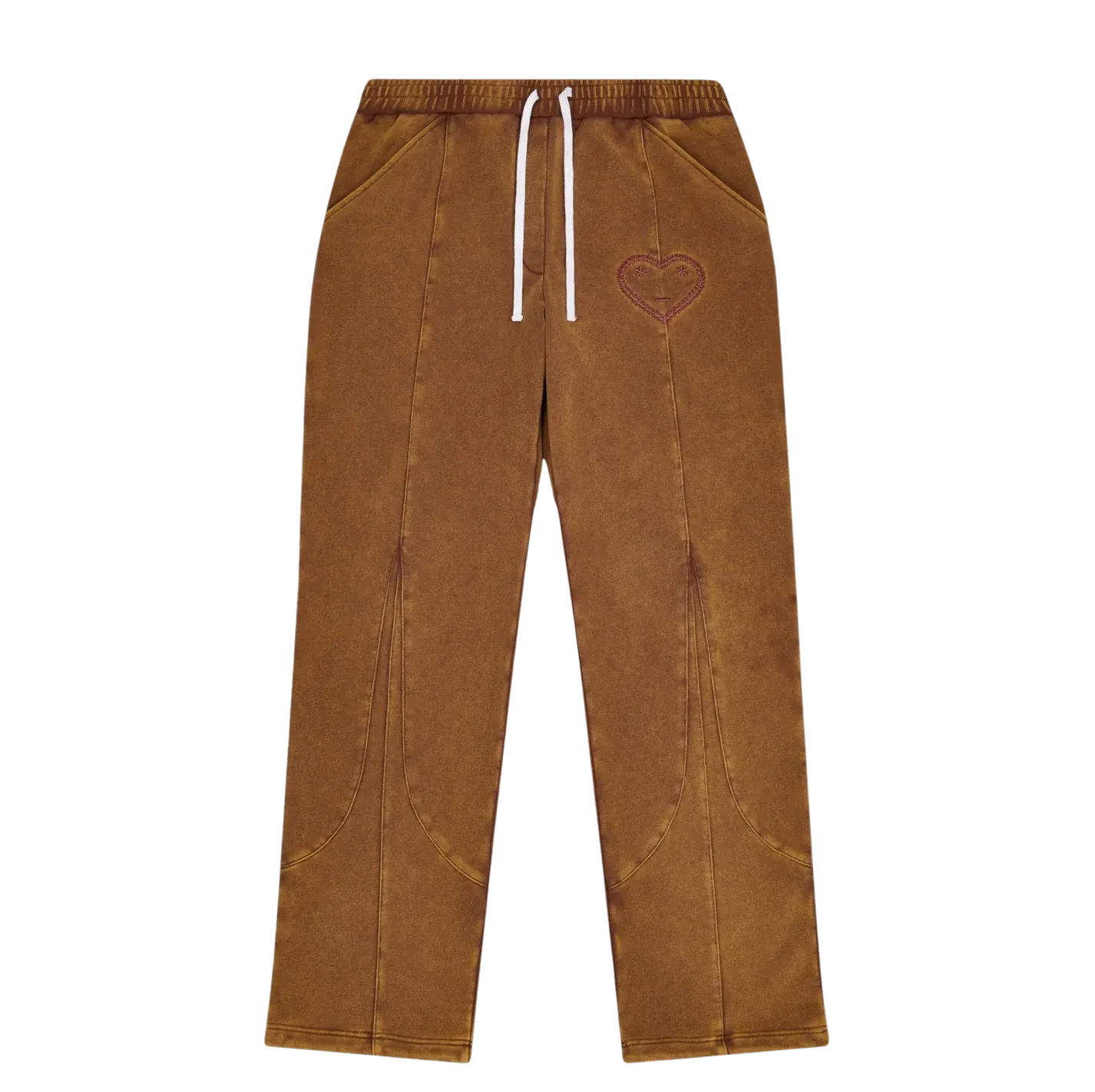 FTP CYBE TRACK PANTS WASHED BROWN/PINK WINE