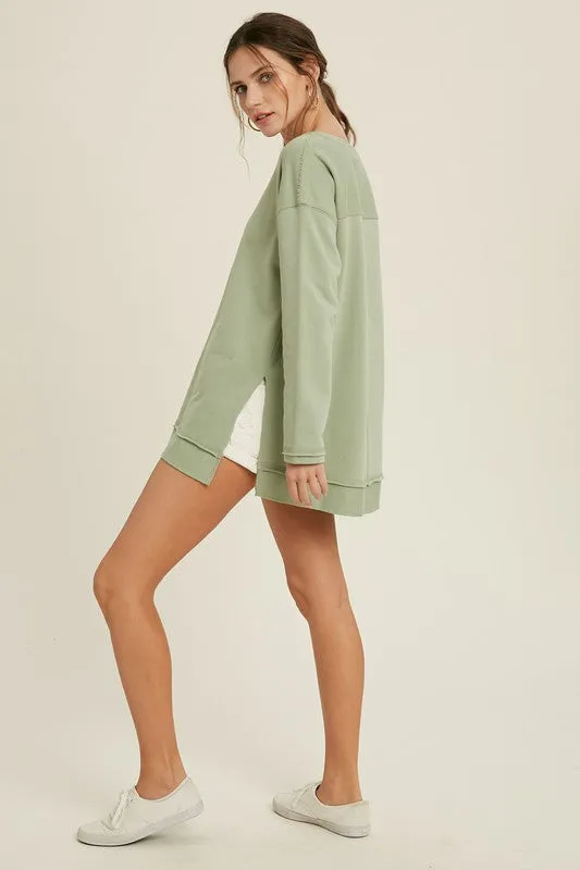 GEMMI SWEATER - SAGE
