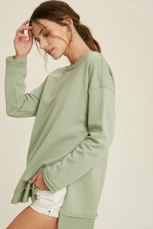 GEMMI SWEATER - SAGE