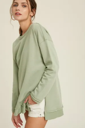 GEMMI SWEATER - SAGE