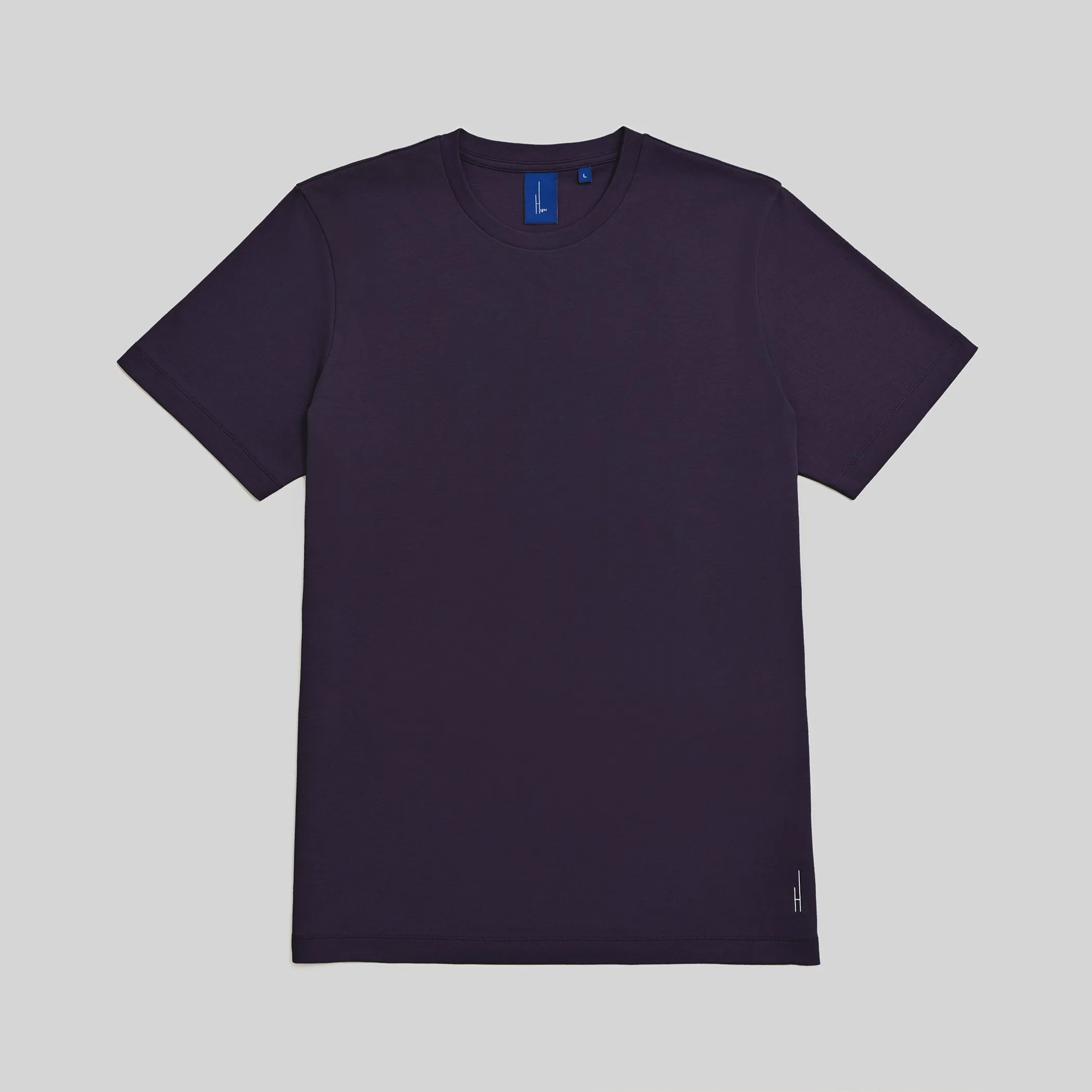 Highr, Dark Purple, Pima Cotton Tee