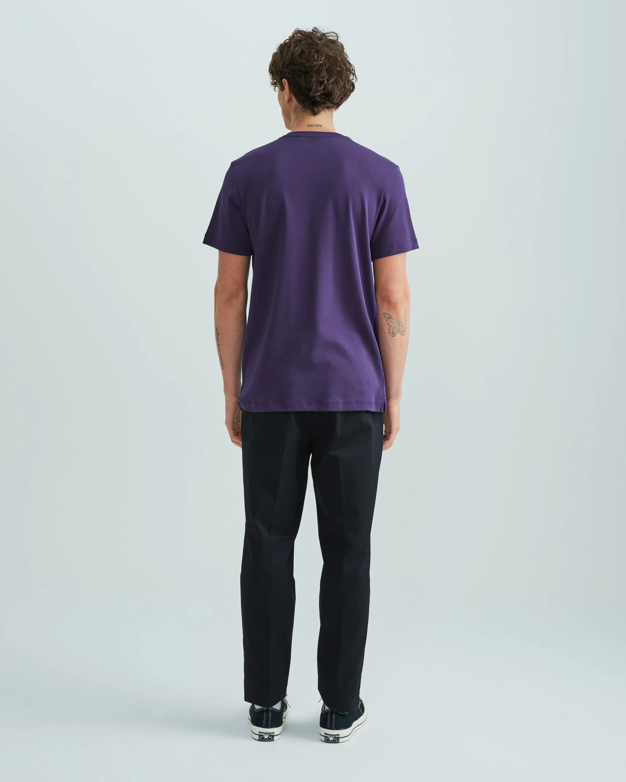 Highr, Dark Purple, Pima Cotton Tee