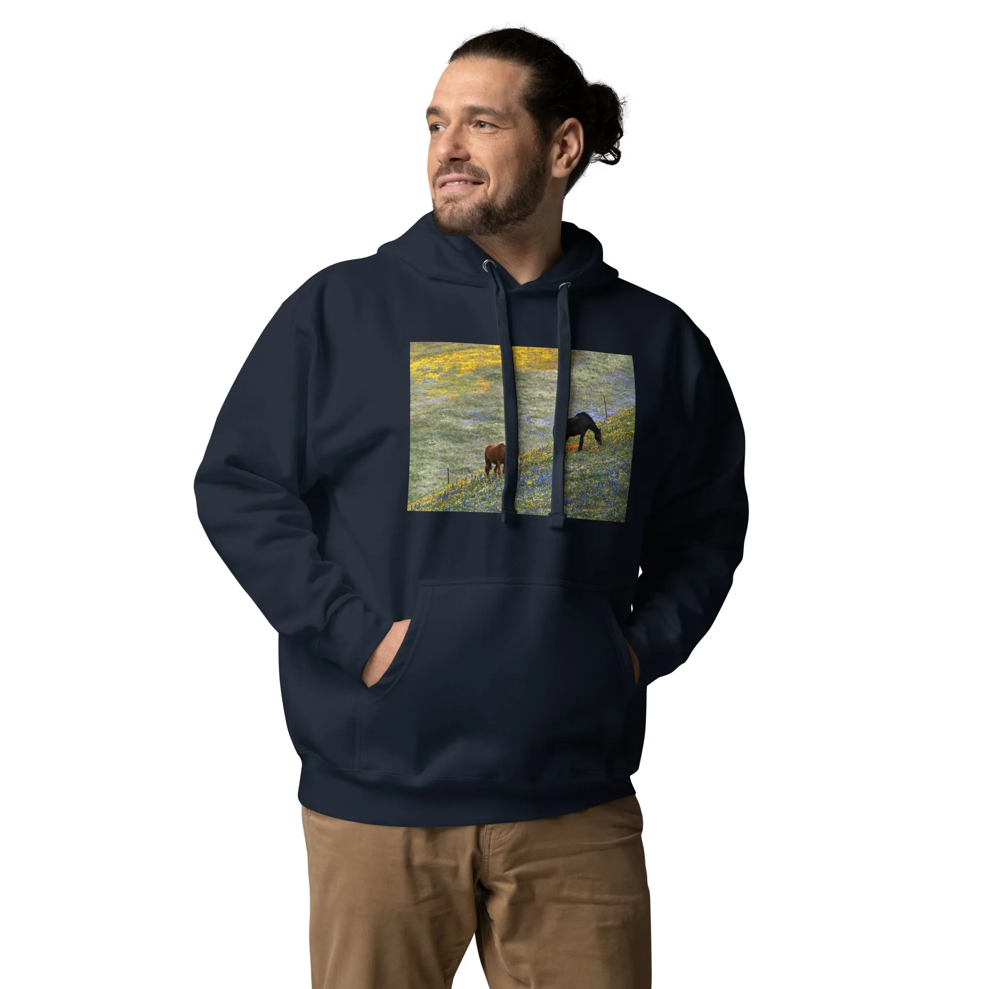 Hoodie Mens Designer (Hoodies Mens - Horse 0021)