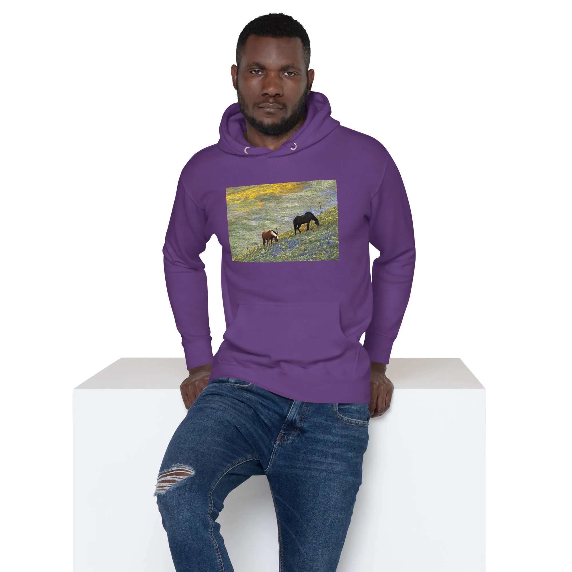 Hoodie Mens Designer (Hoodies Mens - Horse 0021)
