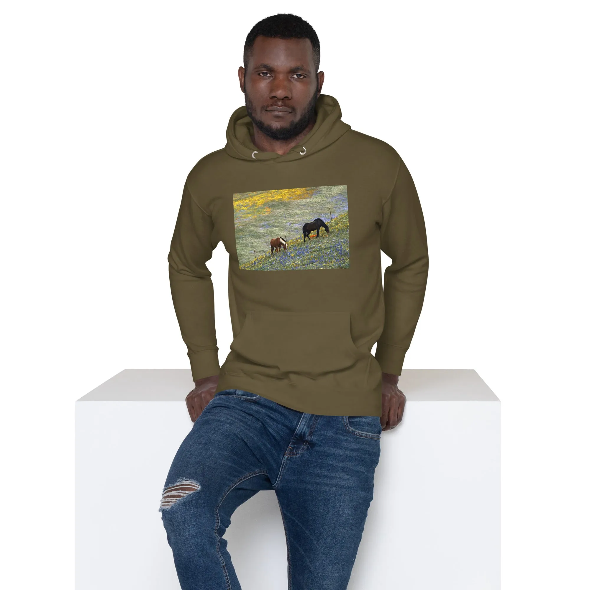 Hoodie Mens Designer (Hoodies Mens - Horse 0021)