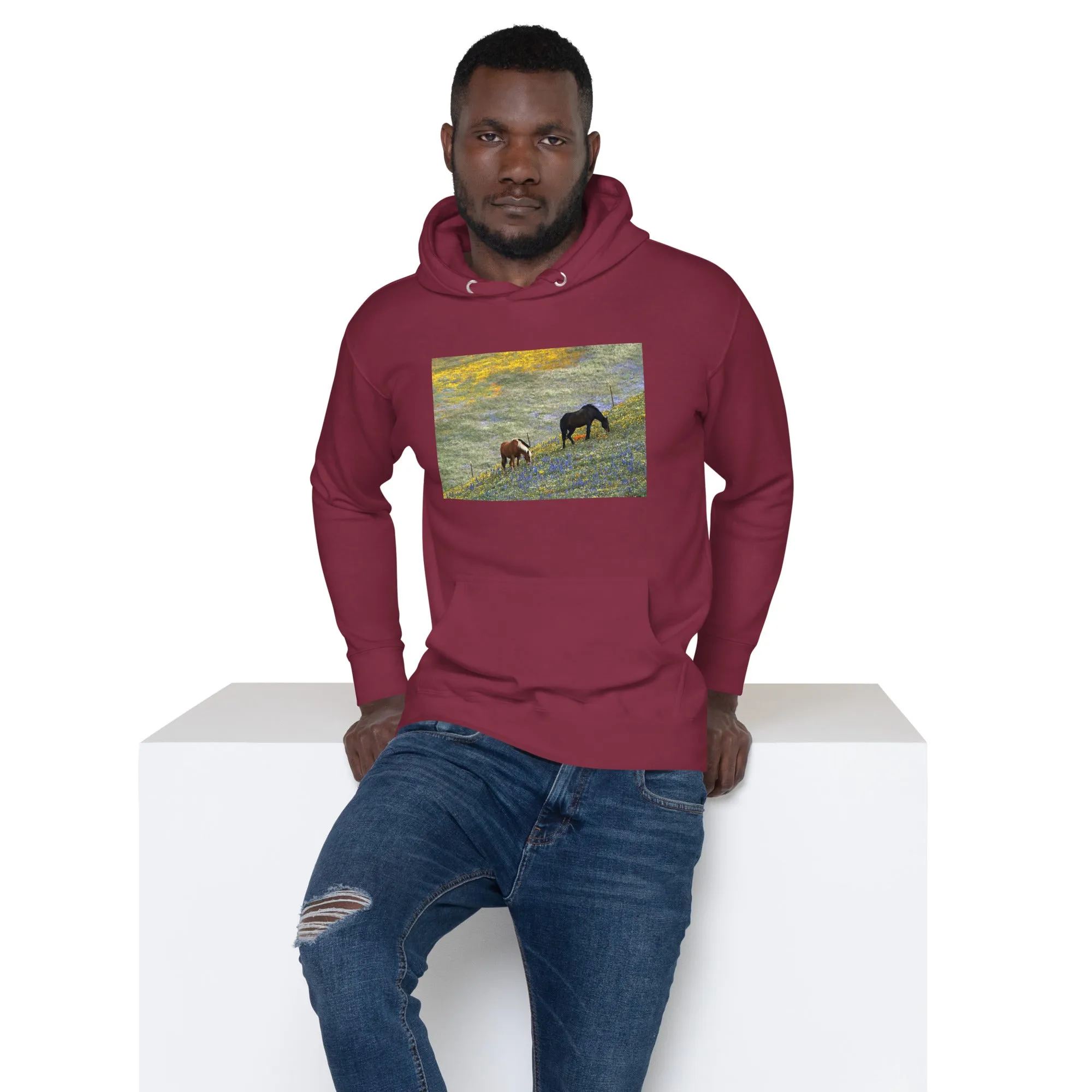 Hoodie Mens Designer (Hoodies Mens - Horse 0021)