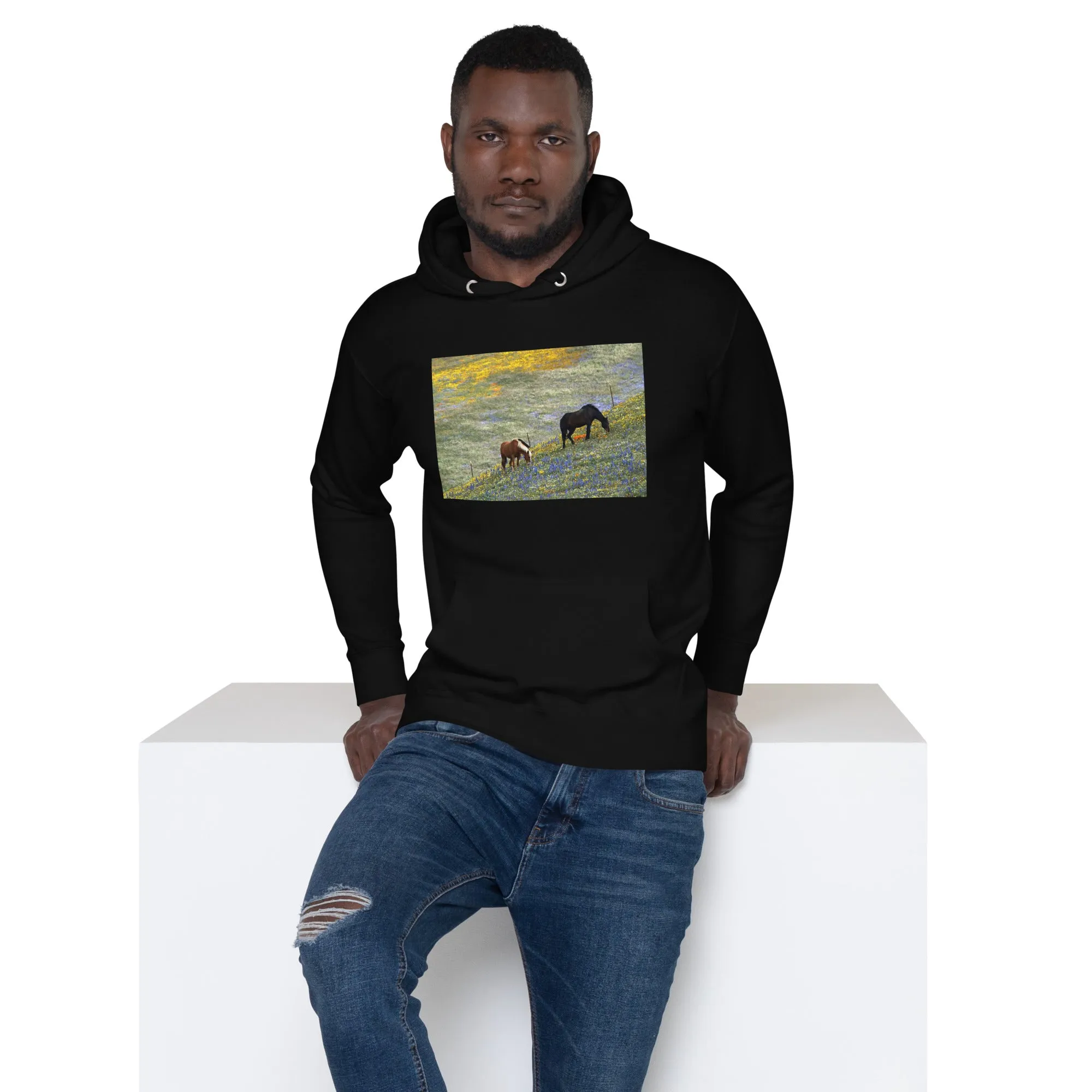 Hoodie Mens Designer (Hoodies Mens - Horse 0021)