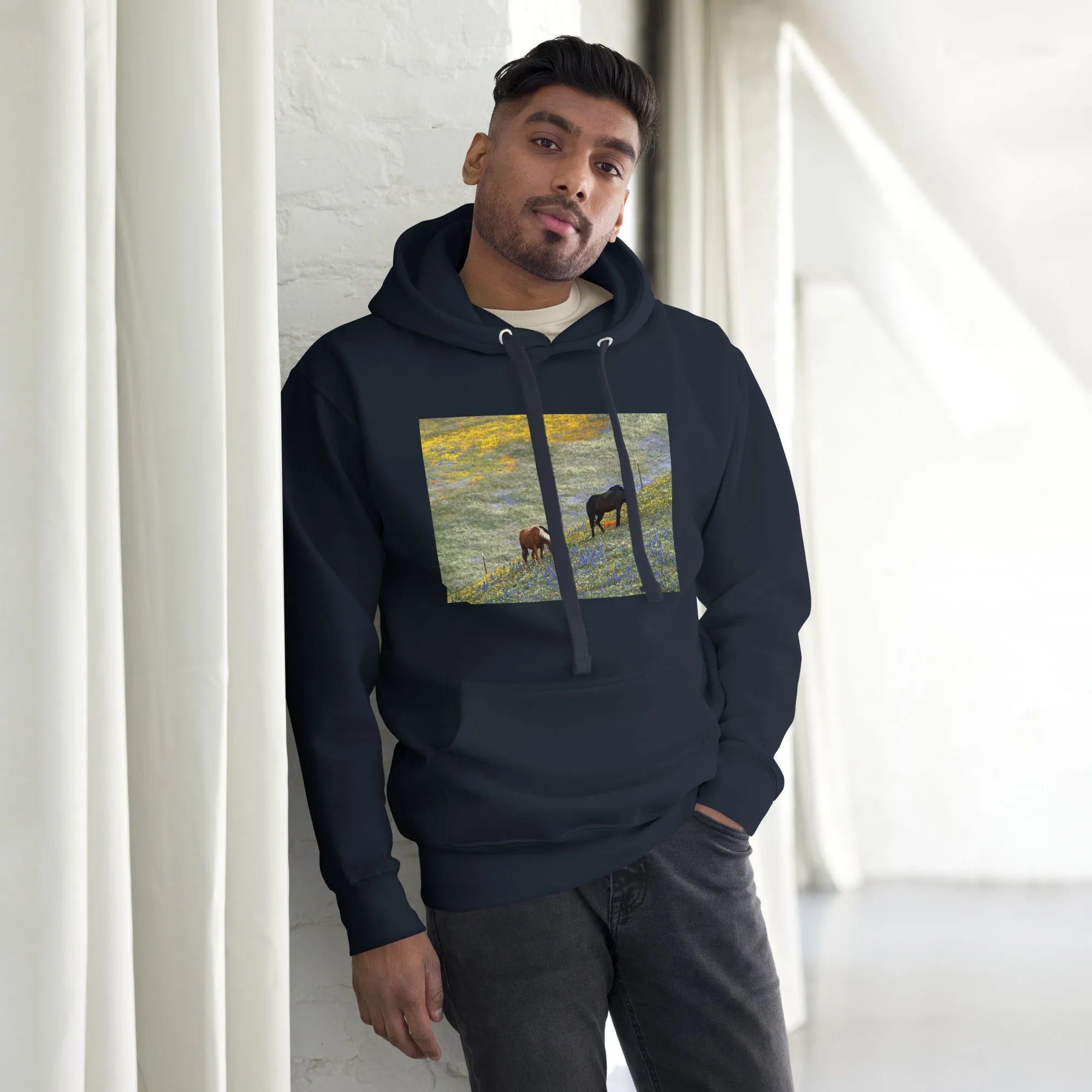 Hoodie Mens Designer (Hoodies Mens - Horse 0021)