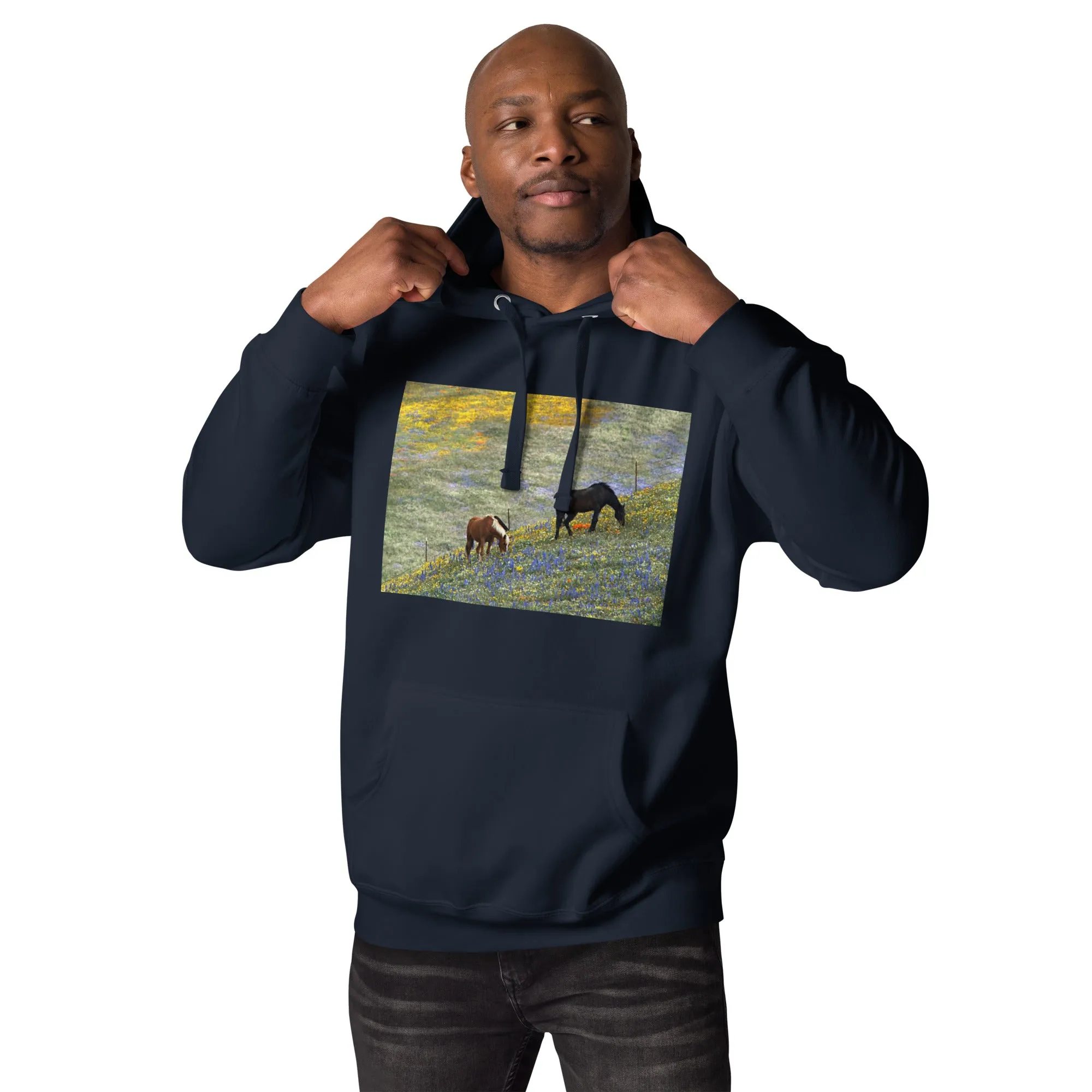 Hoodie Mens Designer (Hoodies Mens - Horse 0021)