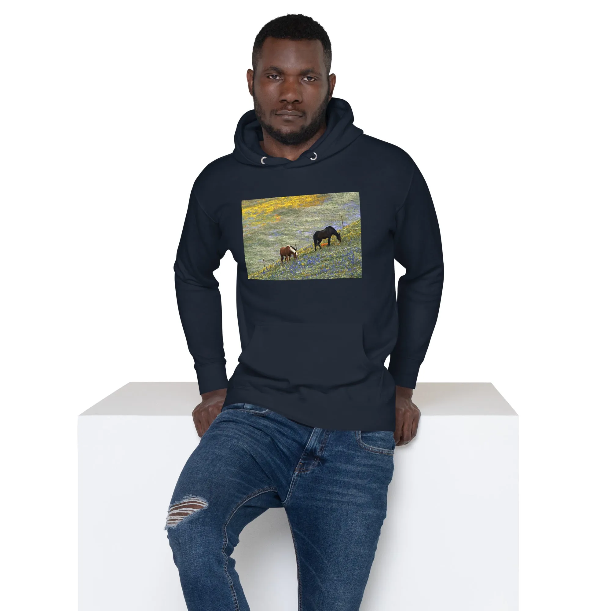 Hoodie Mens Designer (Hoodies Mens - Horse 0021)