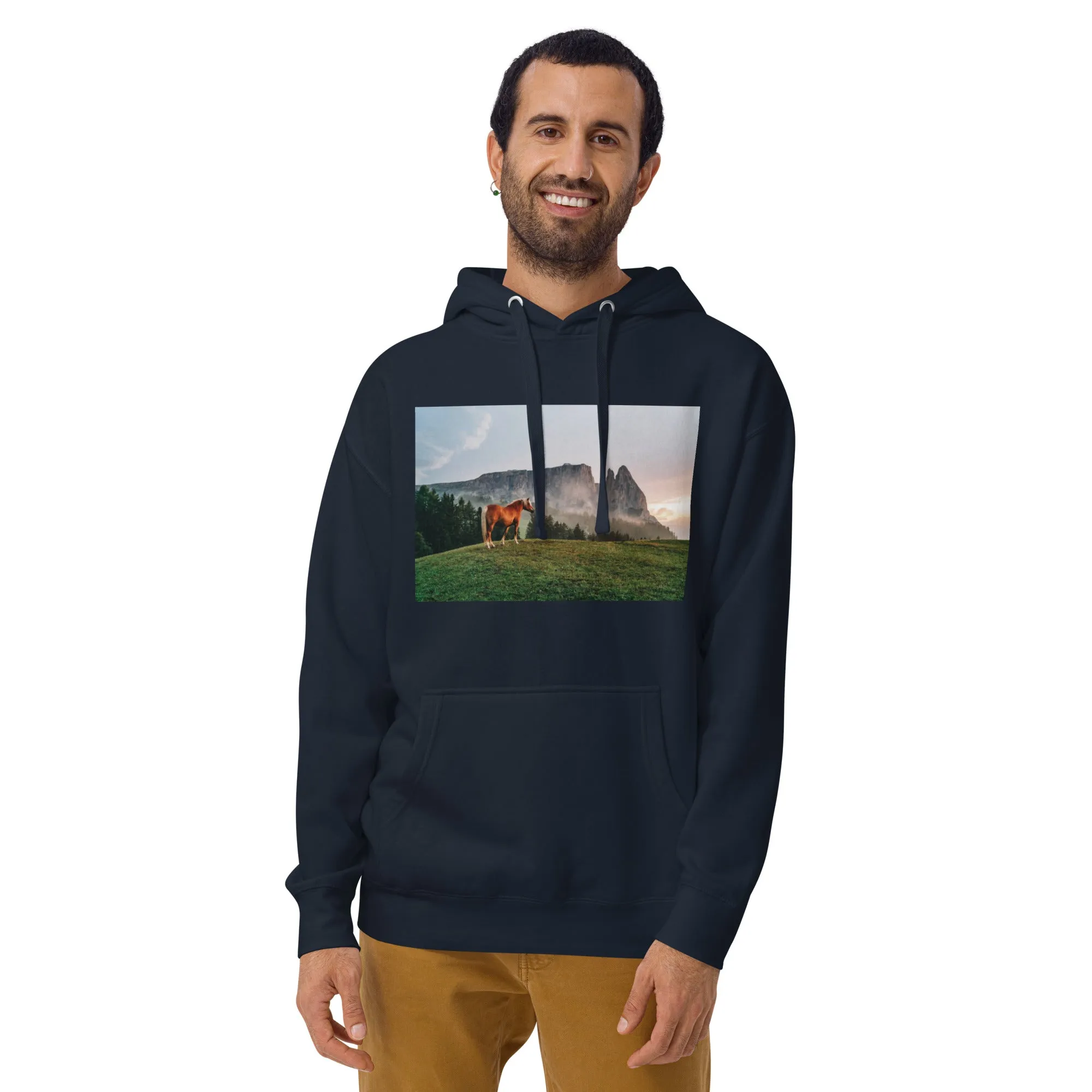 Hoodie Mens Designer (Hoodies Mens - Horse 0023)
