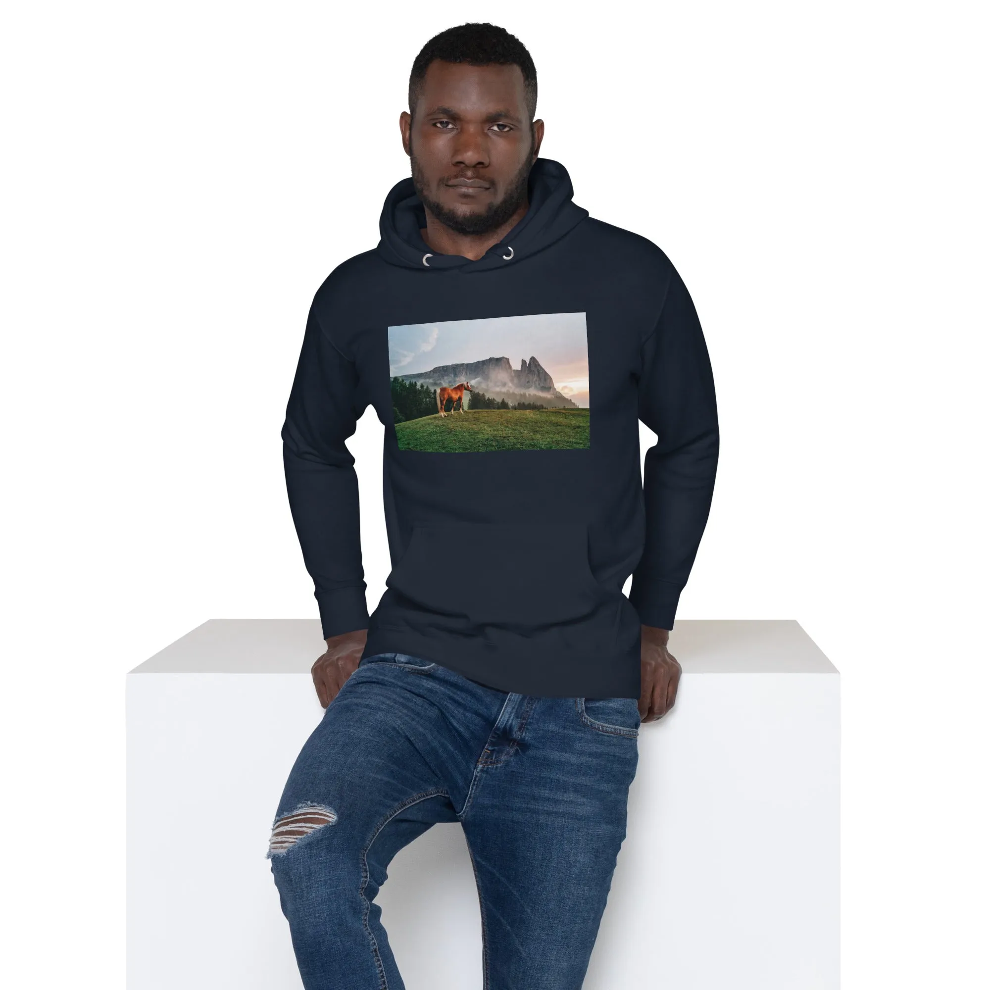Hoodie Mens Designer (Hoodies Mens - Horse 0023)