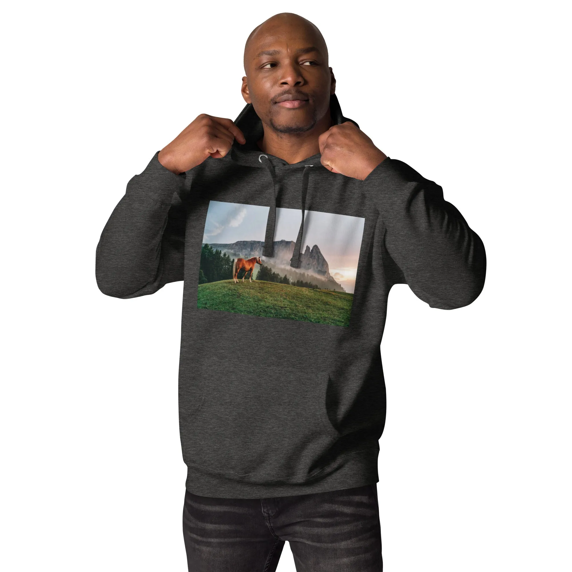 Hoodie Mens Designer (Hoodies Mens - Horse 0023)