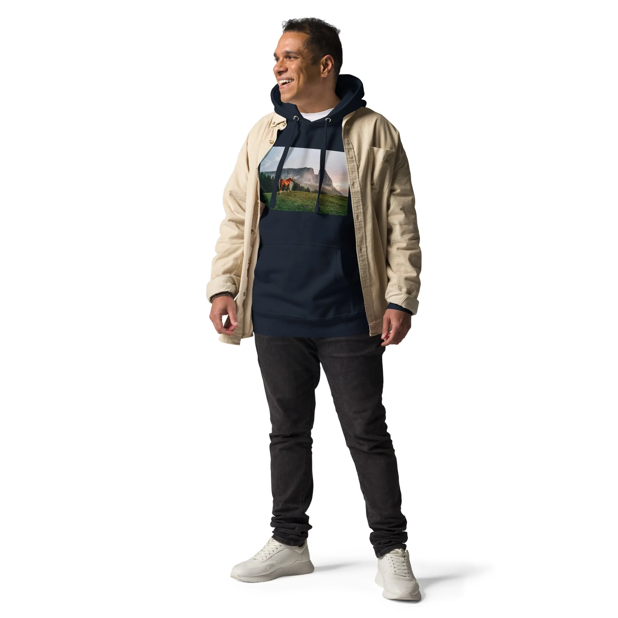 Hoodie Mens Designer (Hoodies Mens - Horse 0023)