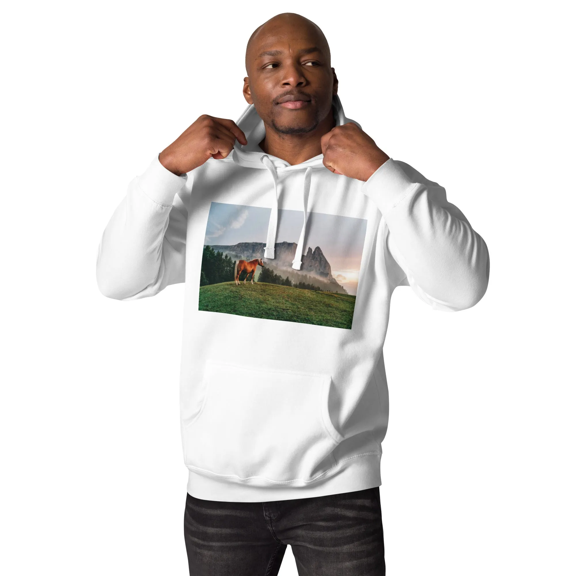 Hoodie Mens Designer (Hoodies Mens - Horse 0023)