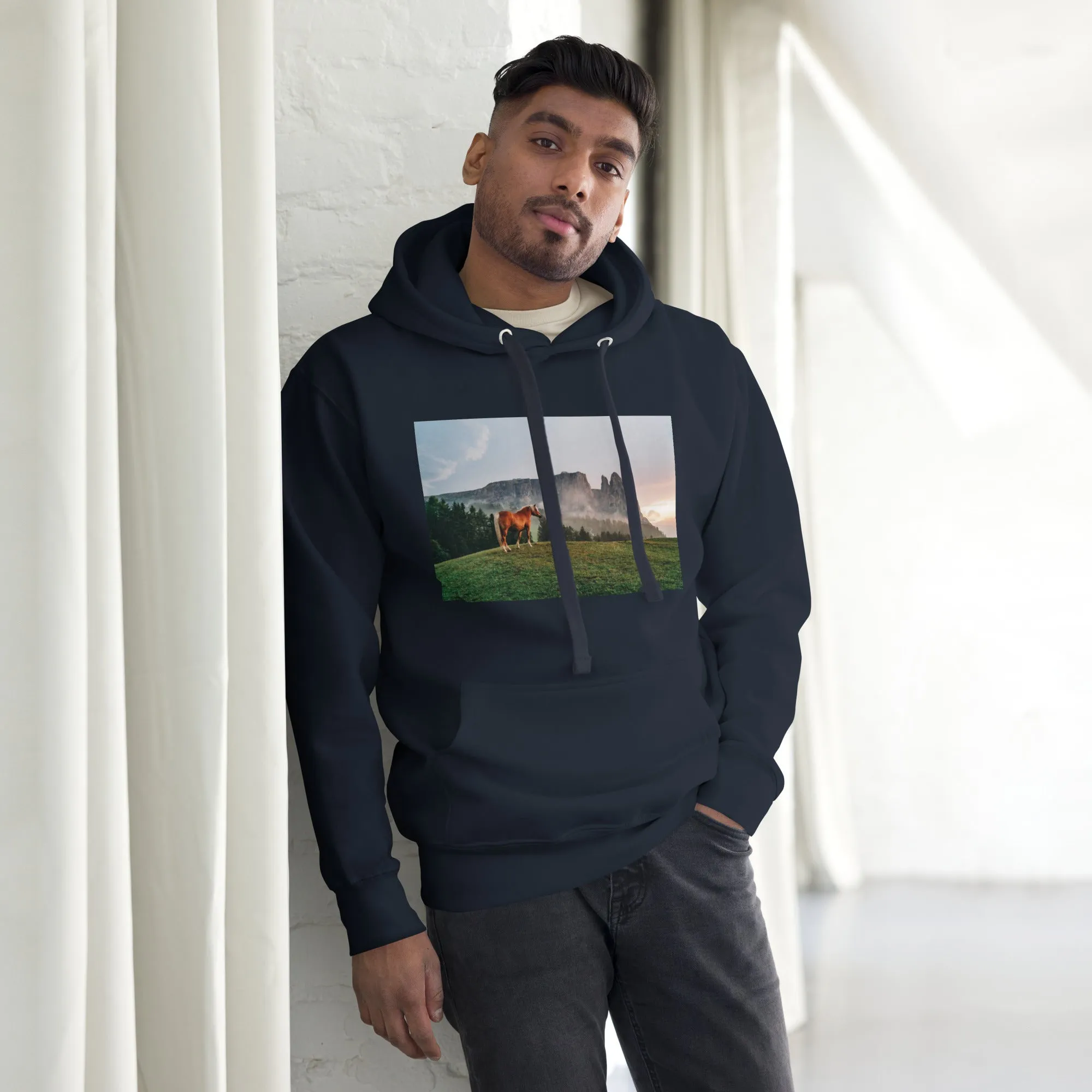 Hoodie Mens Designer (Hoodies Mens - Horse 0023)