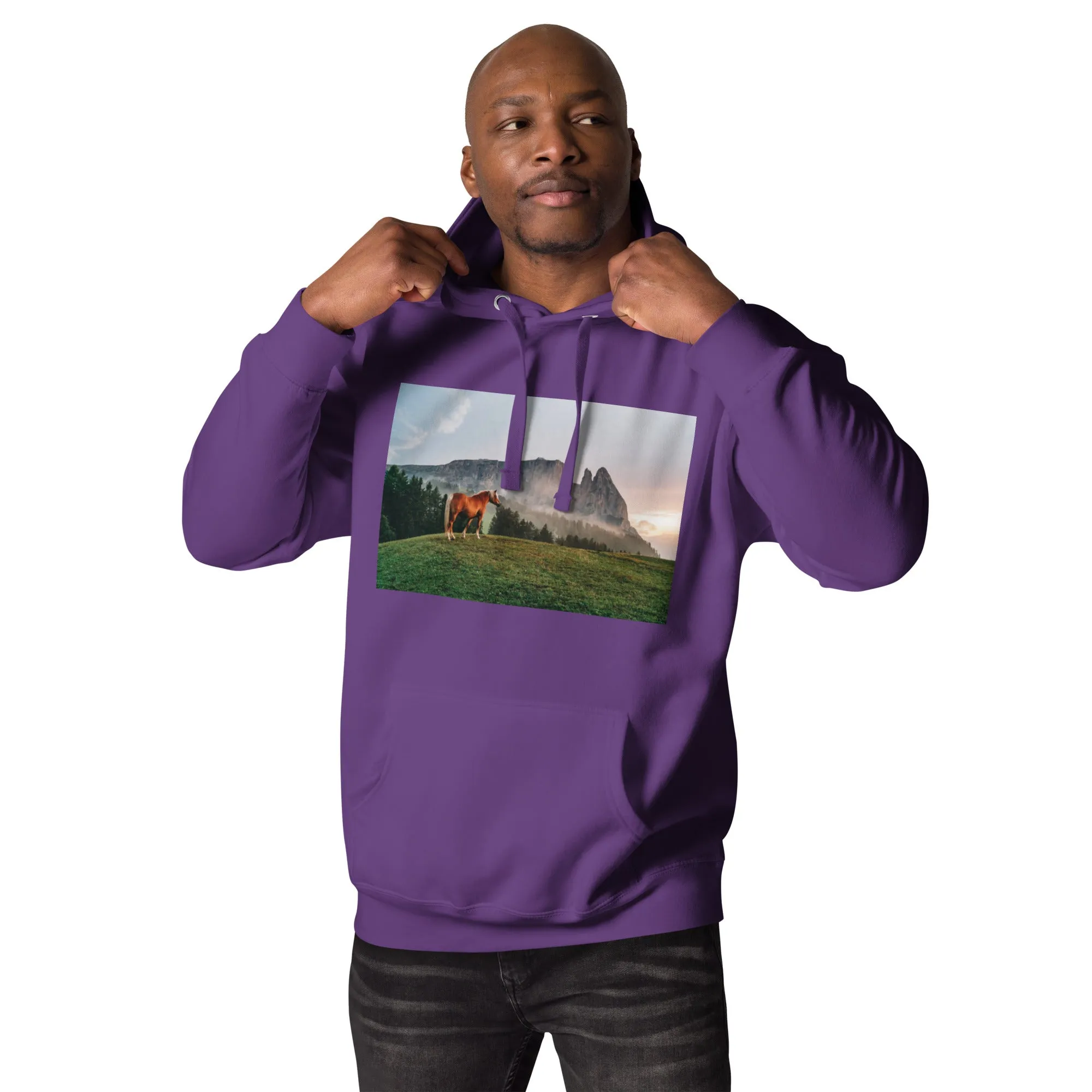 Hoodie Mens Designer (Hoodies Mens - Horse 0023)