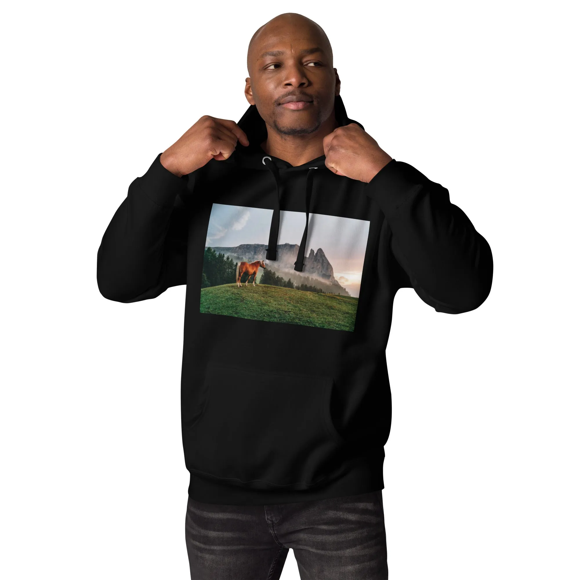 Hoodie Mens Designer (Hoodies Mens - Horse 0023)