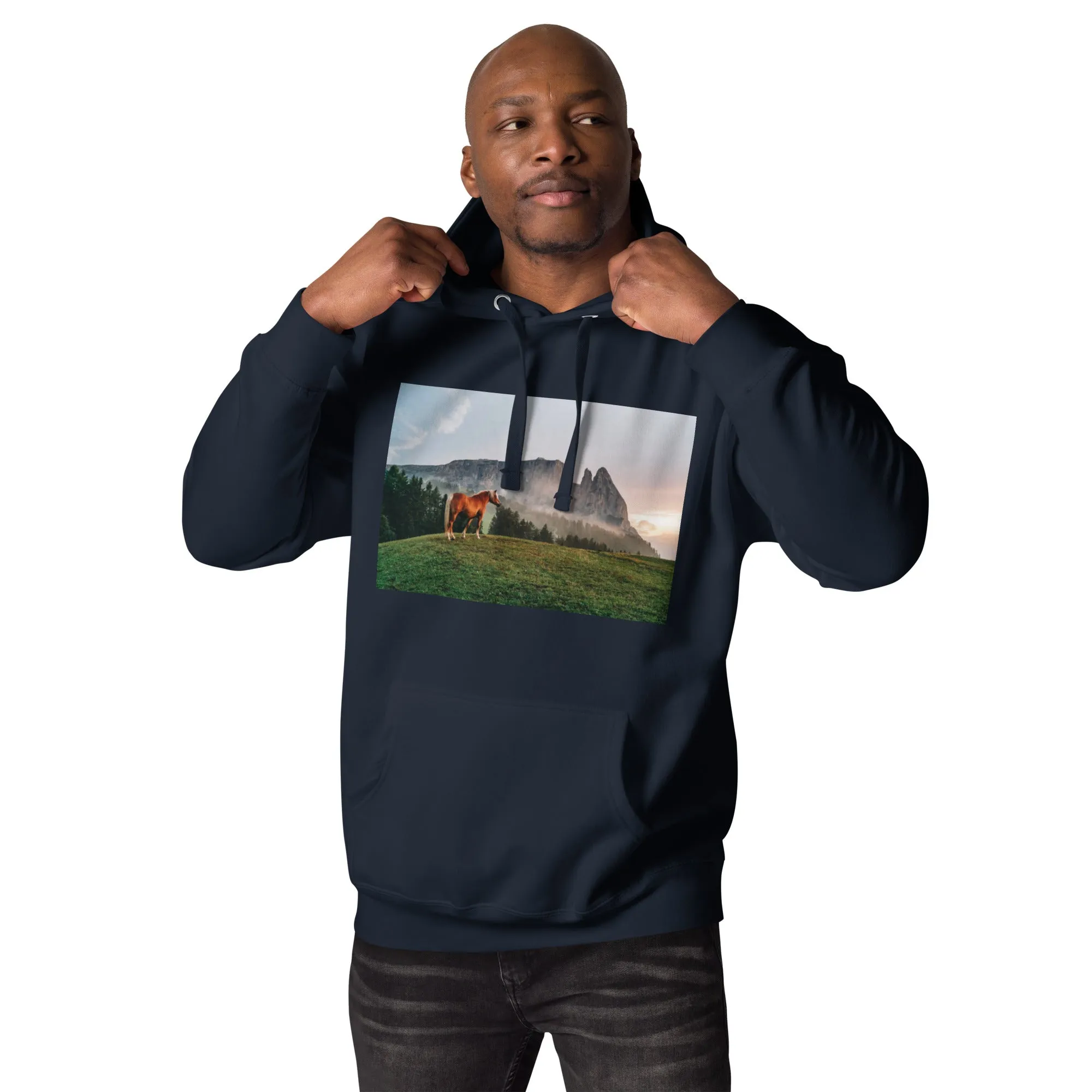 Hoodie Mens Designer (Hoodies Mens - Horse 0023)