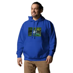 Hoodie Mens Designer (Hoodies Mens - Nature Waterfall 001)