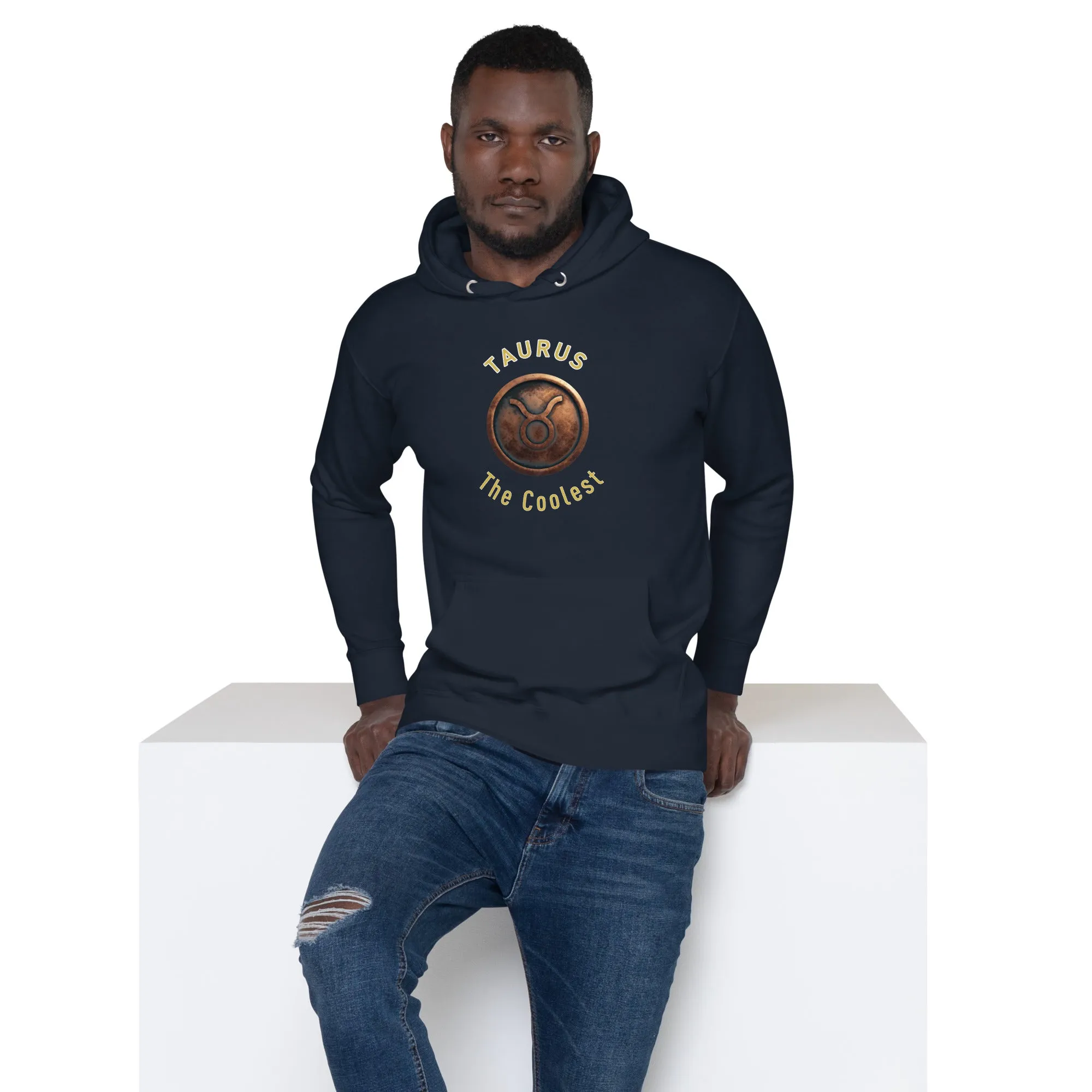 Hoodie Mens Designer (Hoodies Mens - Taurus Zodiac Sign 0042)