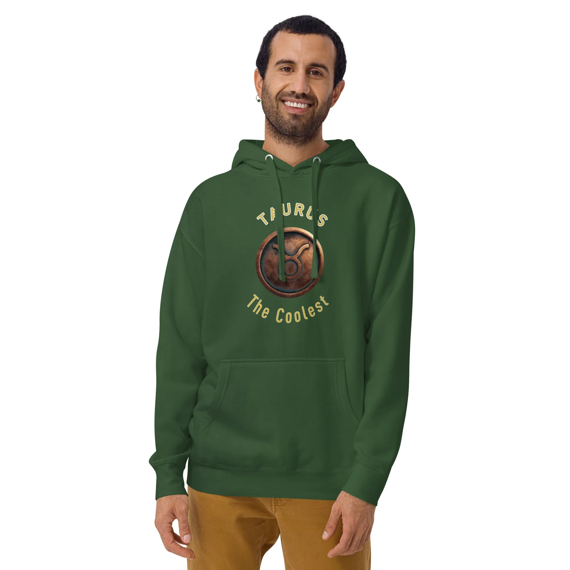 Hoodie Mens Designer (Hoodies Mens - Taurus Zodiac Sign 0042)