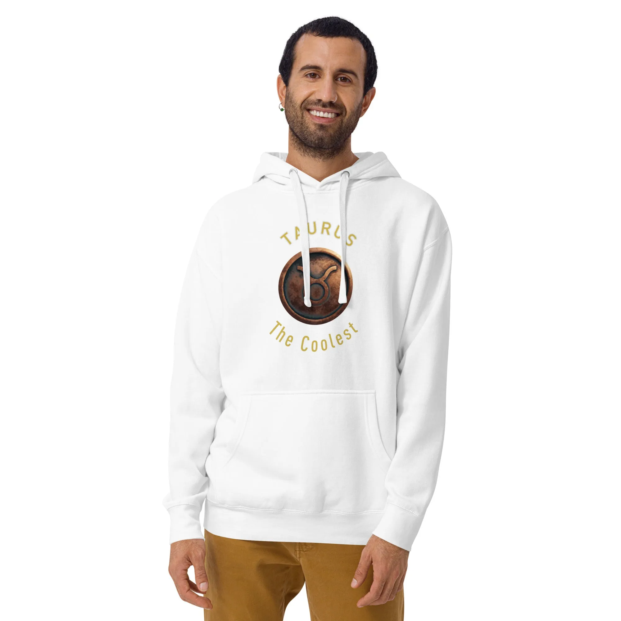 Hoodie Mens Designer (Hoodies Mens - Taurus Zodiac Sign 0042)