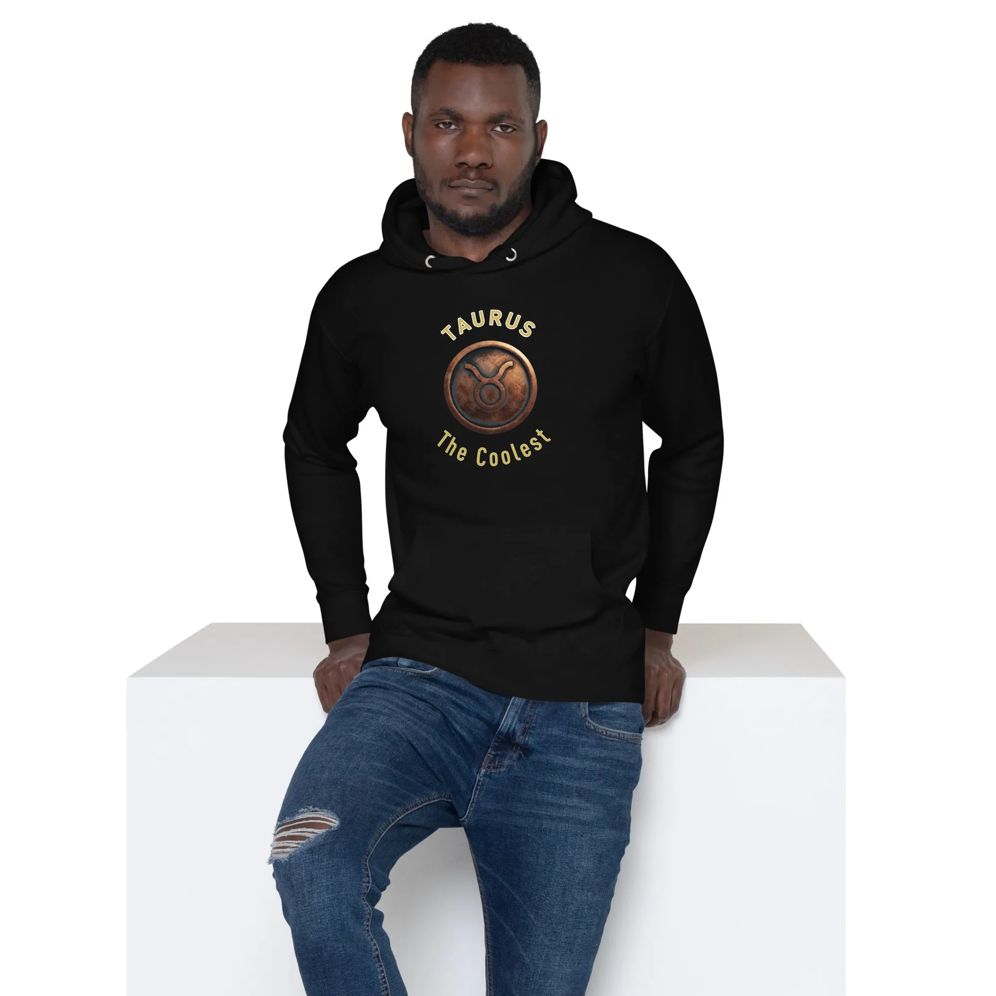 Hoodie Mens Designer (Hoodies Mens - Taurus Zodiac Sign 0042)