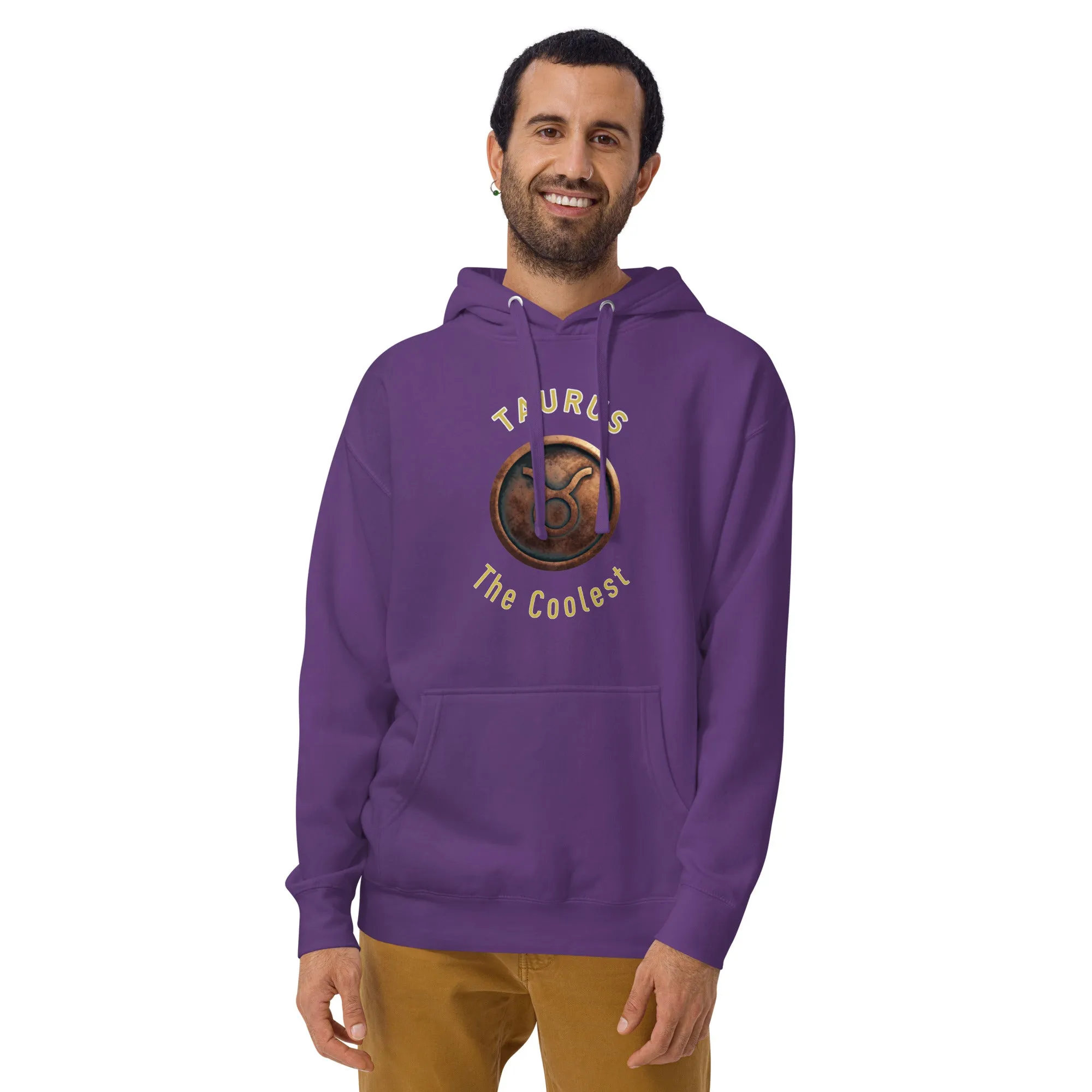 Hoodie Mens Designer (Hoodies Mens - Taurus Zodiac Sign 0042)