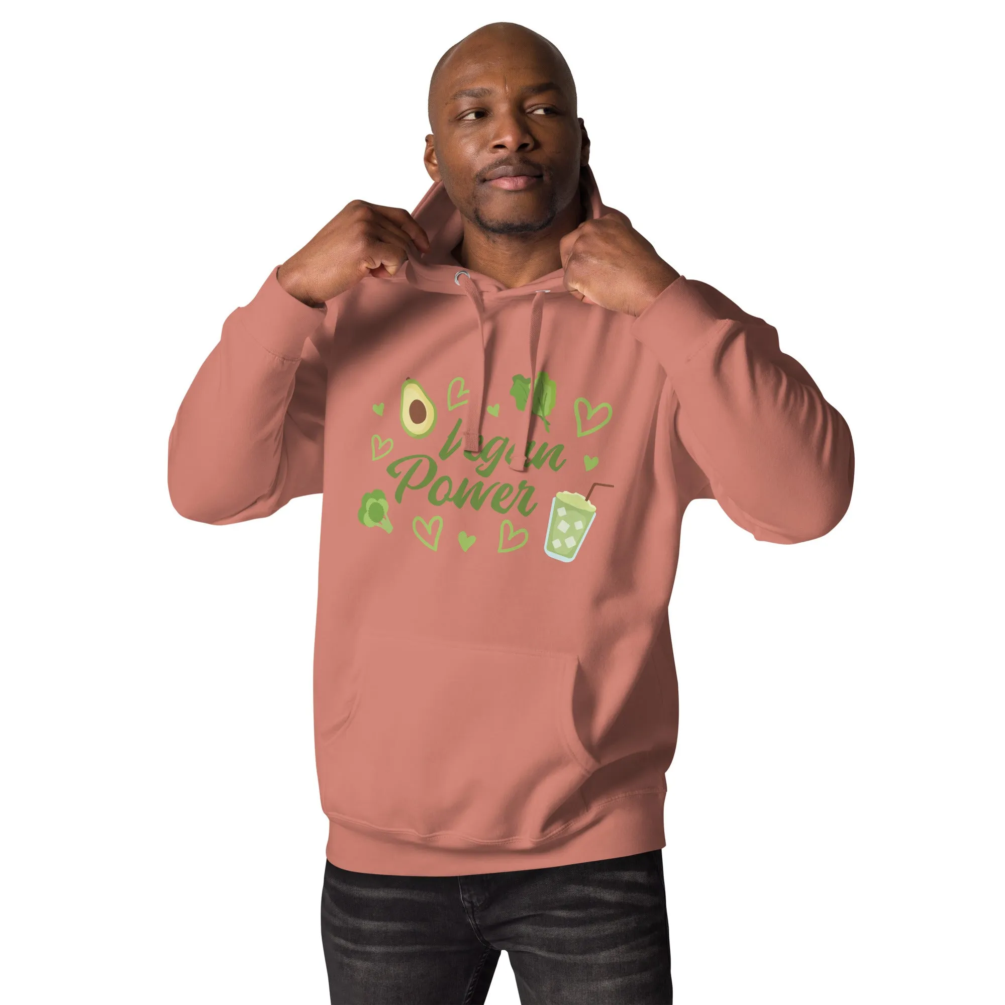 Hoodie Mens Designer (Hoodies Mens: Vegan Power Healthy Living 0056)