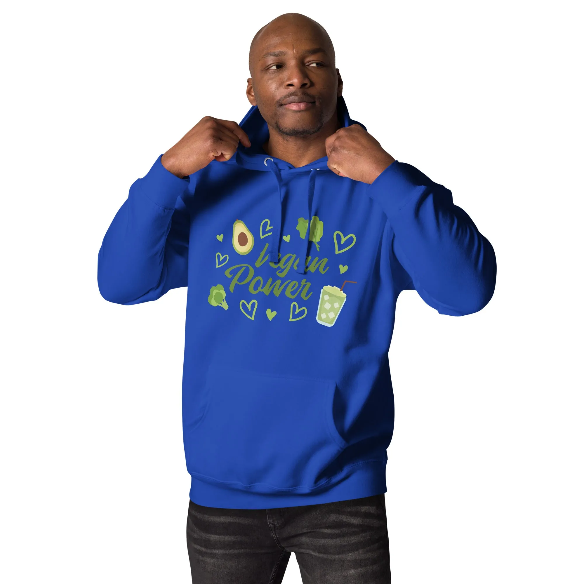 Hoodie Mens Designer (Hoodies Mens: Vegan Power Healthy Living 0056)
