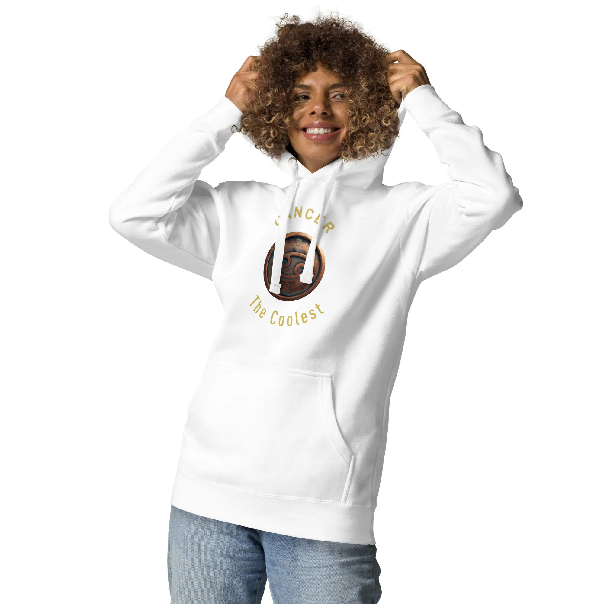 Hoodie Womens Designer (Hoodies Womens - Cancer Zodiac Sign 0044)