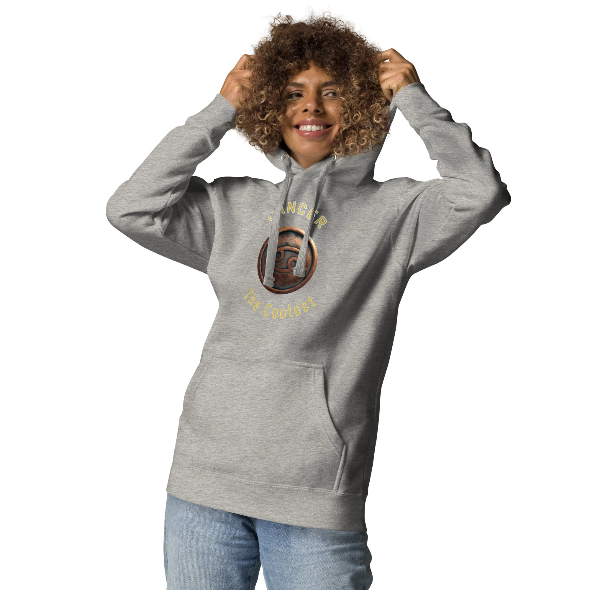Hoodie Womens Designer (Hoodies Womens - Cancer Zodiac Sign 0044)