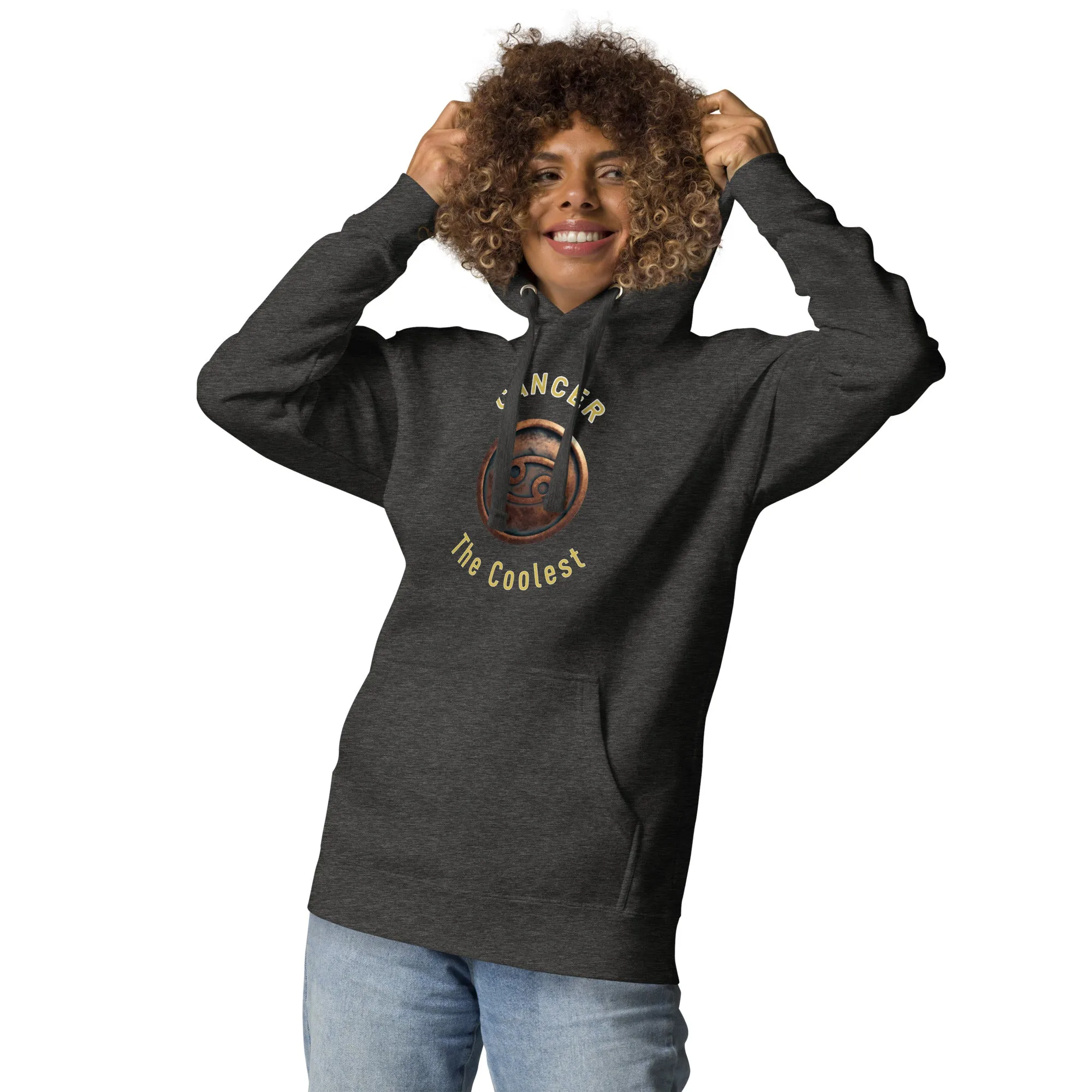 Hoodie Womens Designer (Hoodies Womens - Cancer Zodiac Sign 0044)