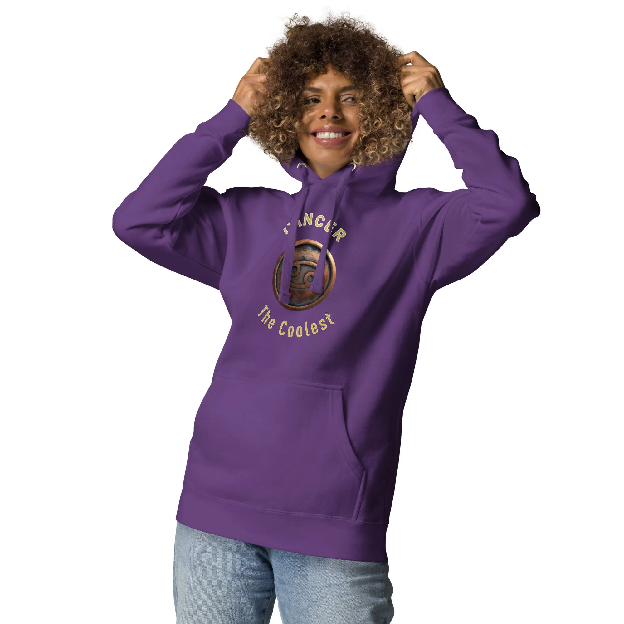 Hoodie Womens Designer (Hoodies Womens - Cancer Zodiac Sign 0044)