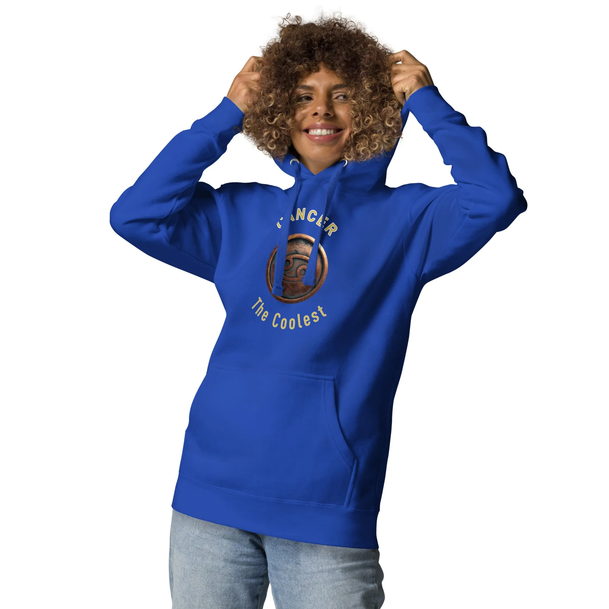 Hoodie Womens Designer (Hoodies Womens - Cancer Zodiac Sign 0044)