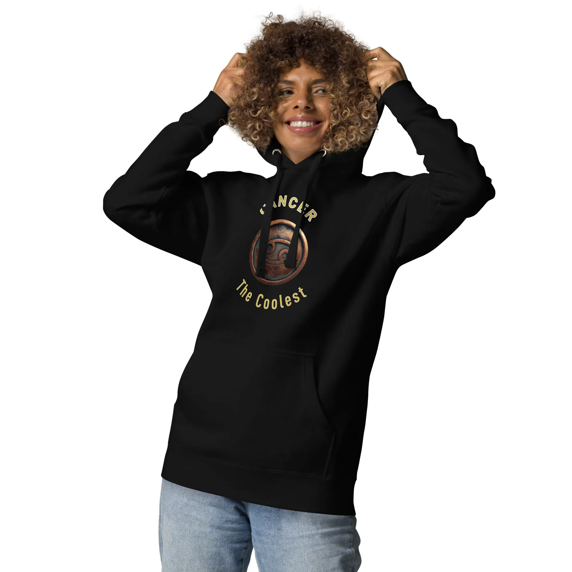 Hoodie Womens Designer (Hoodies Womens - Cancer Zodiac Sign 0044)