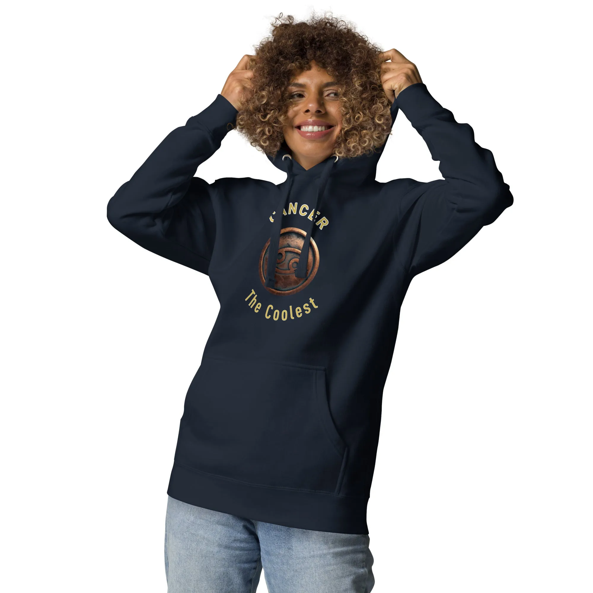 Hoodie Womens Designer (Hoodies Womens - Cancer Zodiac Sign 0044)