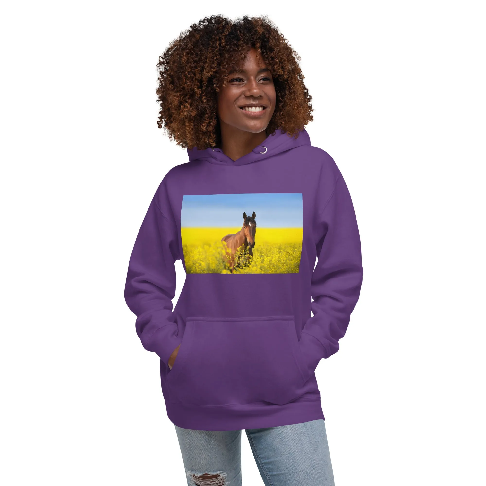Hoodie Womens Designer (Hoodies Womens - Horse 0024)