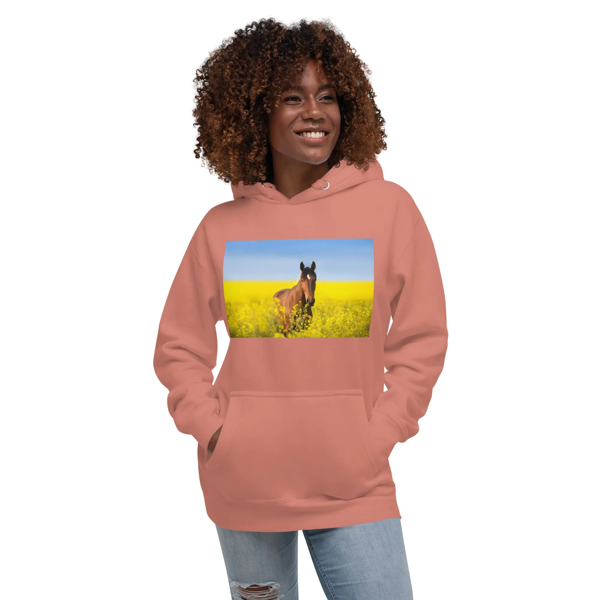 Hoodie Womens Designer (Hoodies Womens - Horse 0024)
