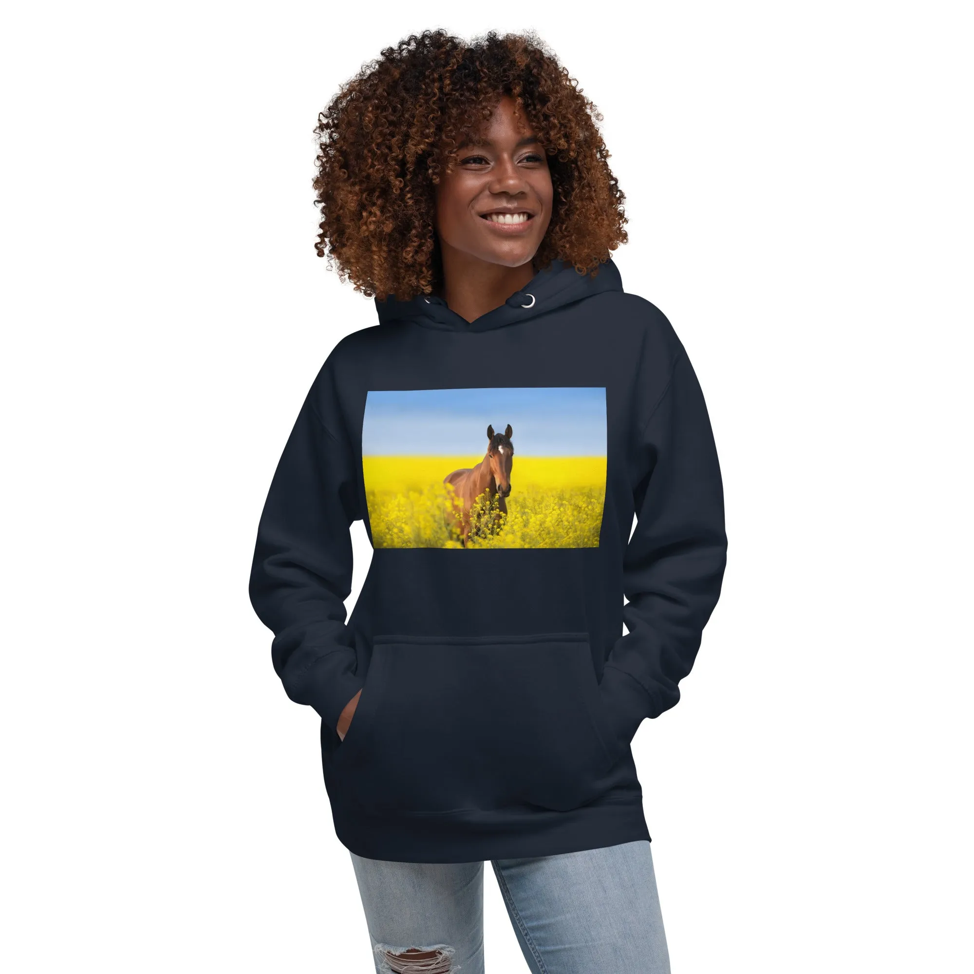 Hoodie Womens Designer (Hoodies Womens - Horse 0024)