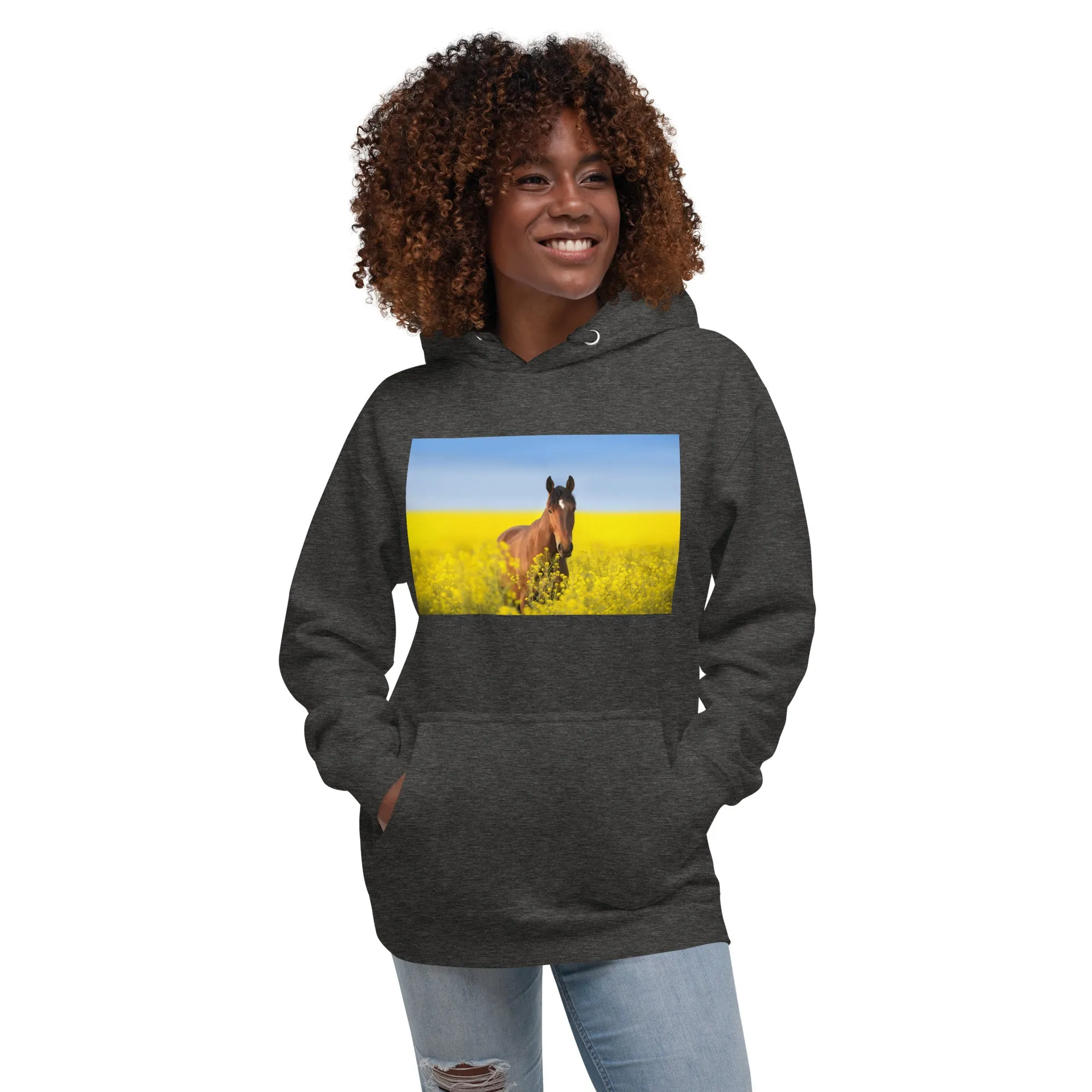 Hoodie Womens Designer (Hoodies Womens - Horse 0024)