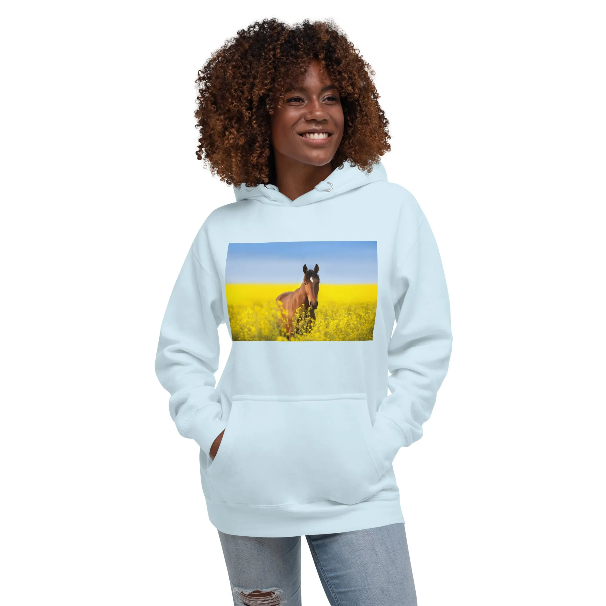 Hoodie Womens Designer (Hoodies Womens - Horse 0024)