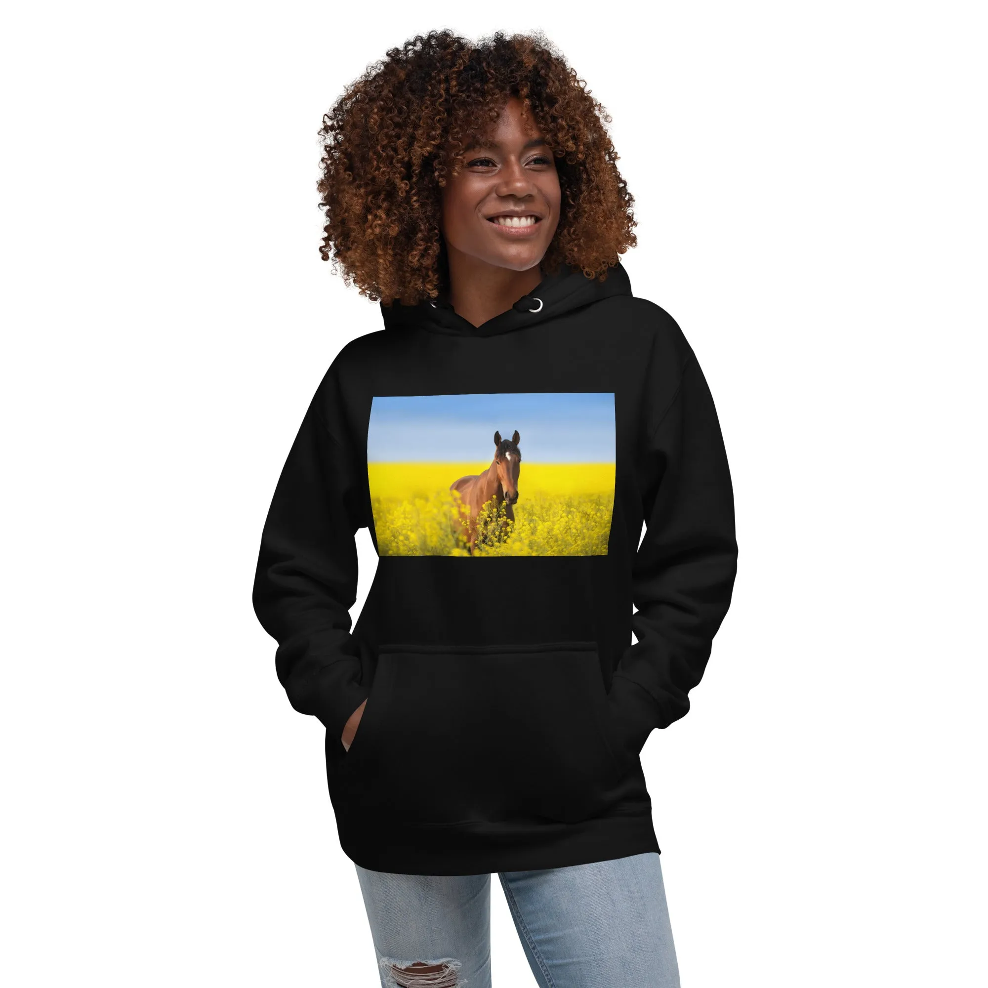 Hoodie Womens Designer (Hoodies Womens - Horse 0024)