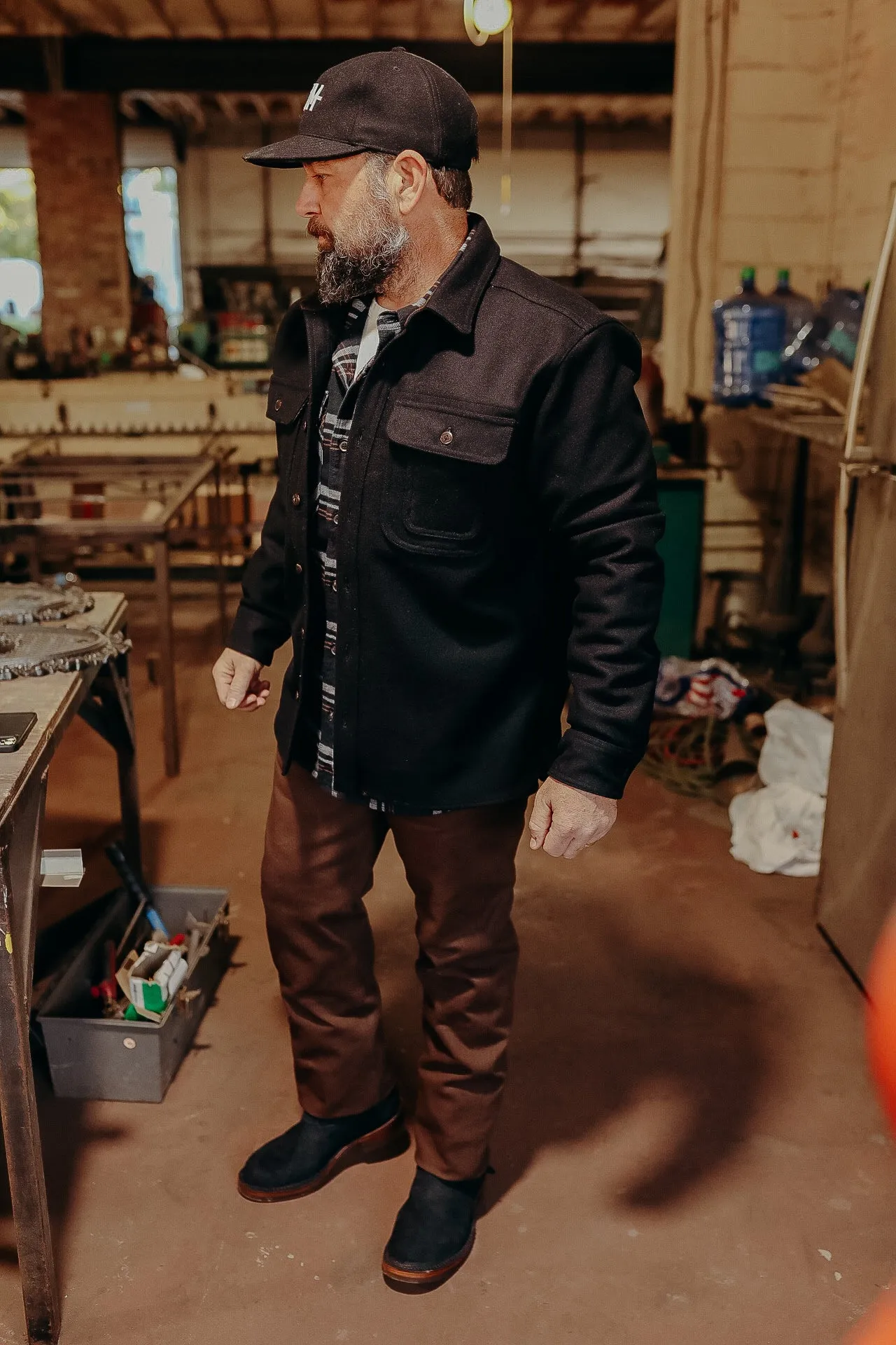 Huntsman Overshirt- Black